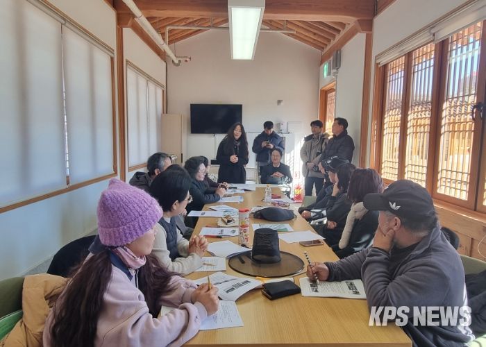 유네스코한국위원회 모니터링단 방문 모습.