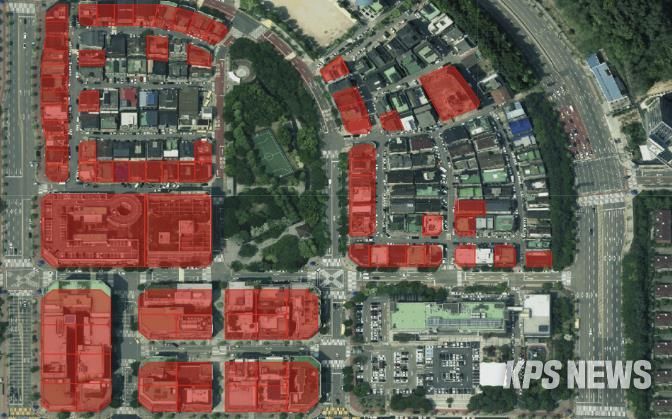 구갈상점가 확대 후 구역도