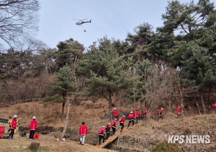 평택시, ‘산림 재난 대비 산불 진화 및 산사태 주민 대피 훈련’ 실시